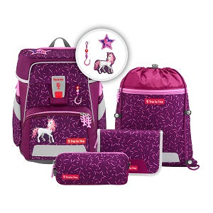 StepbyStep SPACE Schulranzen-Set Pretty Unicorn Nuala 5-teilig