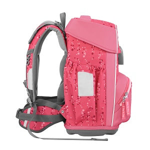 StepbyStep BASIS Schulranzen-Set Pink Bubbles 4-teilig