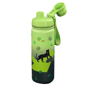 StepbyStep Isolierte Edelstahl-Trinkflasche Black Cat