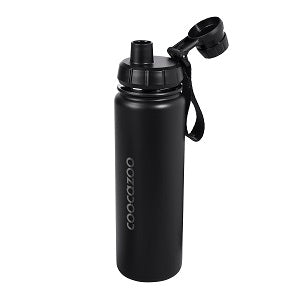 Coocazoo Isolierte Edelstahl-Trinkflasche Black