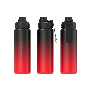 Coocazoo Isolierte Edelstahl-Trinkflasche Gradient Red