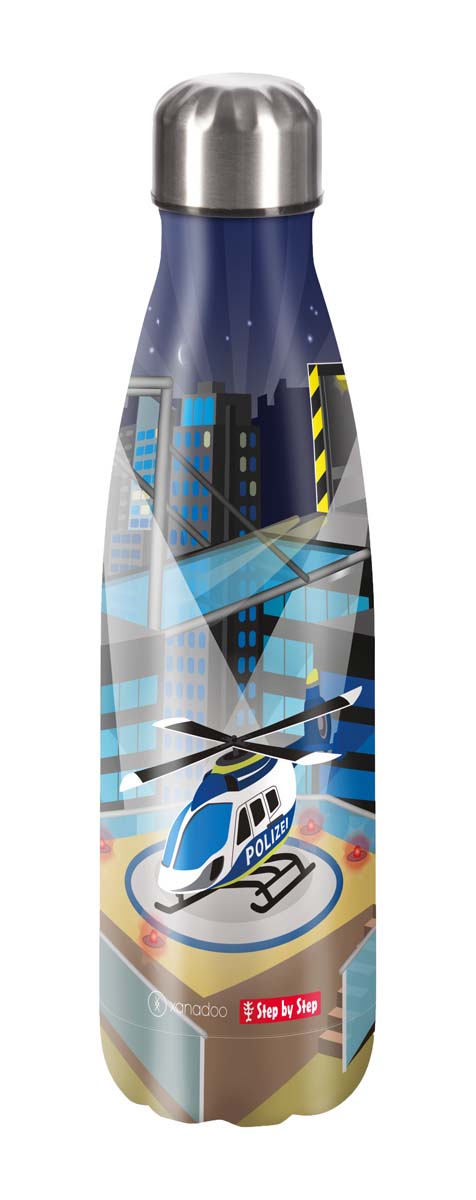 StepbyStep Isolierte EdelstahlTrinkflasche Helicopter Sam von Hama Technics Handels GmbH - Nur €24.99! Entdecke mehr bei Fachcenter Wagner