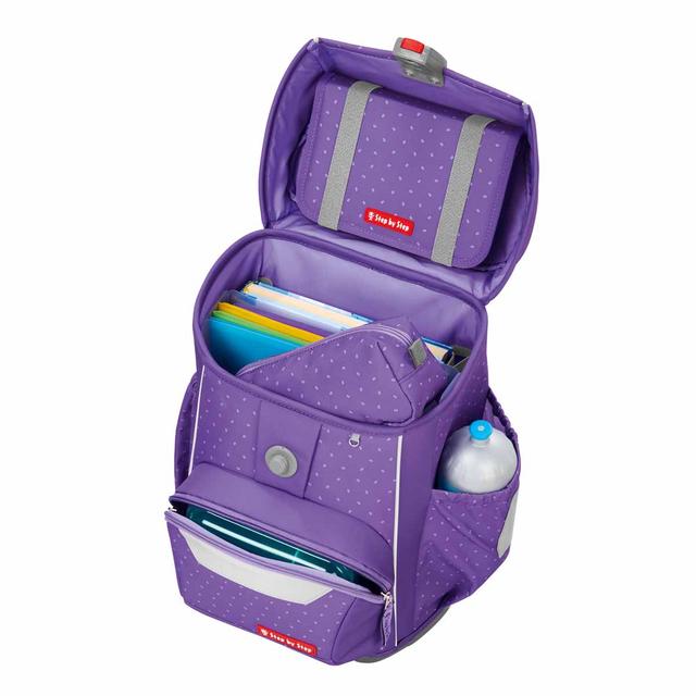 Step by Step BASIS Schulranzen-Set Purple Konfetti 4-teilig