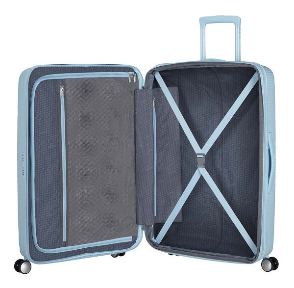 American Tourister SOUNDBOX SPINNER 67/24 TSA EXP PASTEL BLU