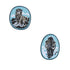 DerDieDas Wechselbuttons, 2tlg. Blue Ice