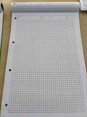 LANDRE` Arbeitsblock kariert